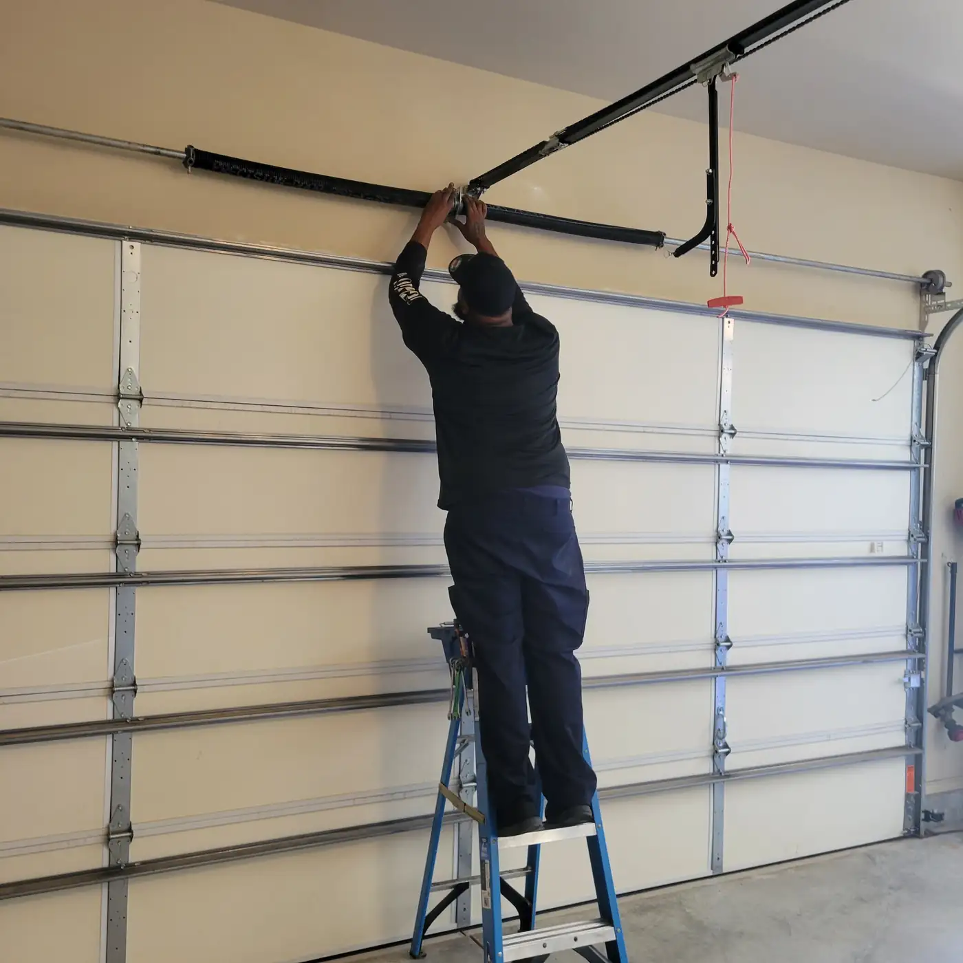 Door Marshal garage door technician at work