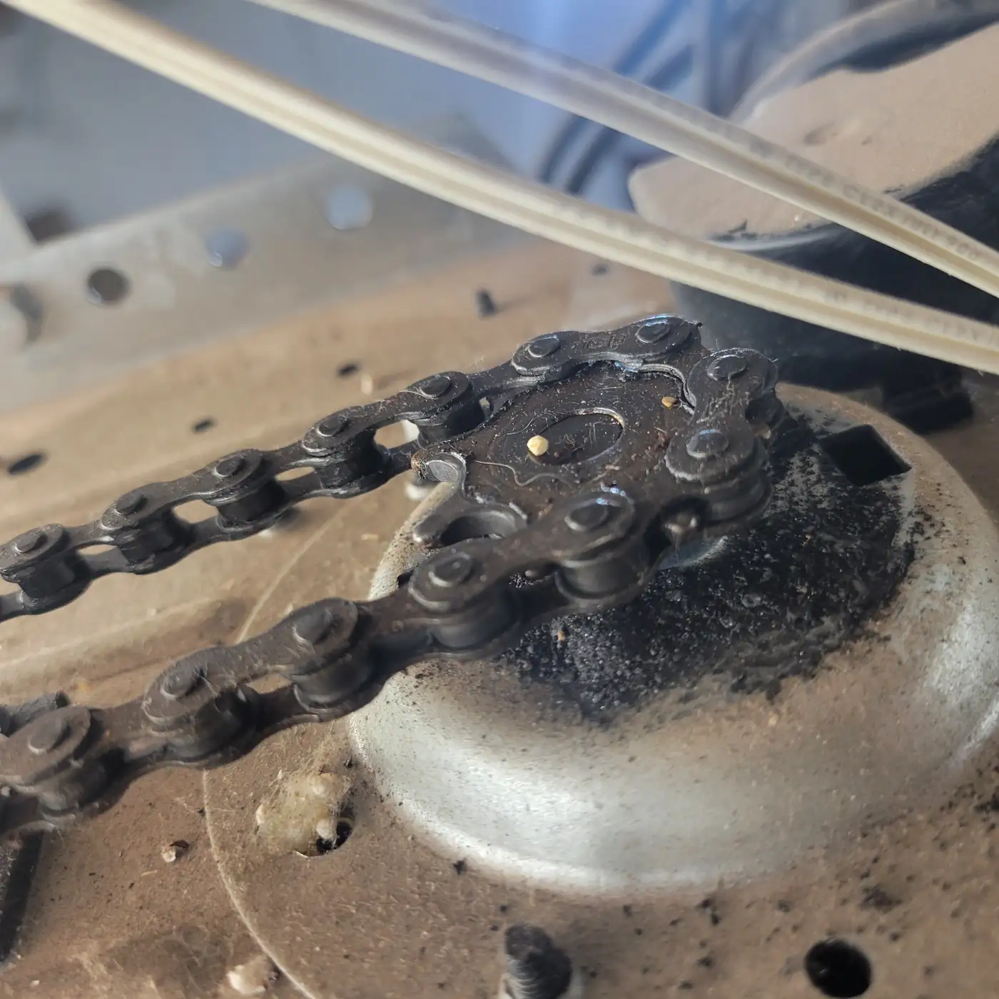 Chain drive sprocket on a garage door opener